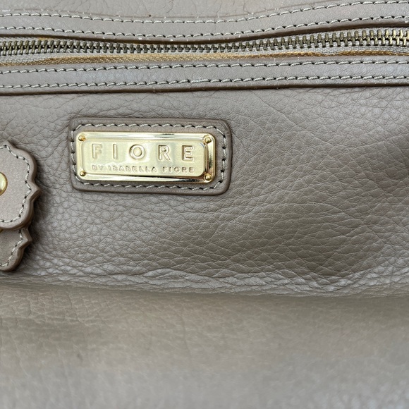 Isabella Fiore Embroidered Tan Leather Boho Hobo Shoulder Strap Purse - Picture 11 of 16